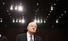 Director of the National Intelligence James Clapper arrives on Capitol Hill in Washington, Tuesday, Feb. 9, 2016, to testify before the Senate Intelligence Committee hearing on worldwide threats. 