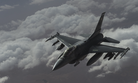 A U.S. Air Force F-16 Fighting Falcon flies over Iraq in support of Operation Inherent Resolve April 5, 2016.
