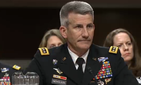 Gen. John Nicholson, U.S. commander of the war in Afghanistan, testifies at a Senate Armed Services Committee hearing, February 9, 2017.