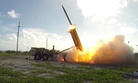 A Terminal High Altitude Area Defense (THAAD) interceptor is launched from a battery located on Wake Island during a Nov. 1, 2015 flight test..