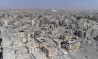 Drone video shows damaged buildings in Raqqa, Syria, Oct. 19, 2017. Drone video shows damaged buildings in Raqqa, Syria, Oct. 19, 2017.