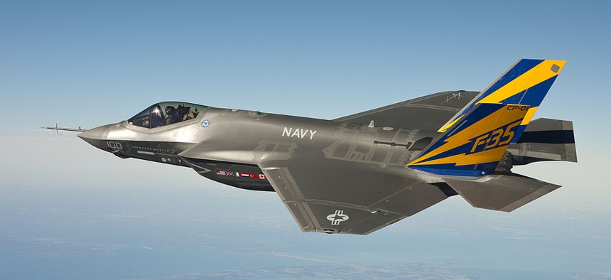 An F-35 B in flight. BAE Systems Inc. is one of many contractors involved in the plane's construction