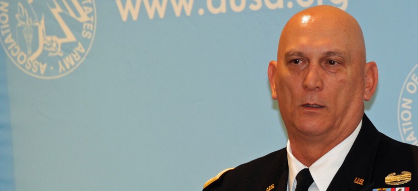 Army Chief of Staff Gen. Ray Odierno speaking at a breakfast hosted by AUSA