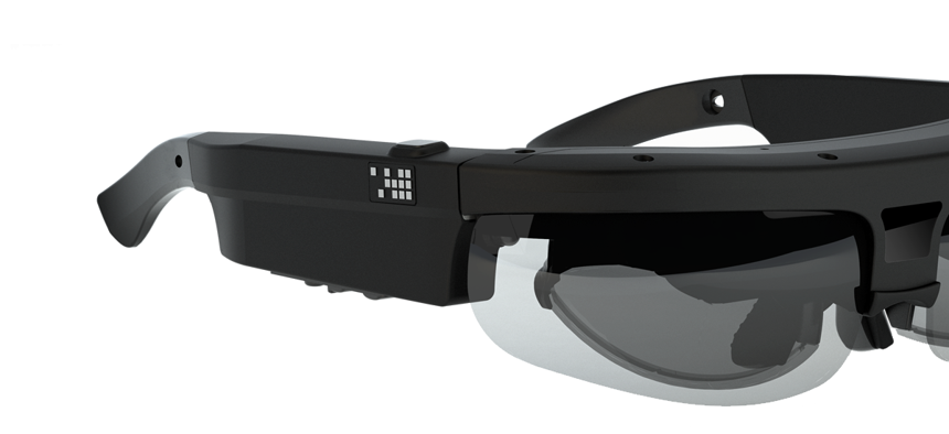 A picture of the Osterhout Design Group's X-6 glasses. 