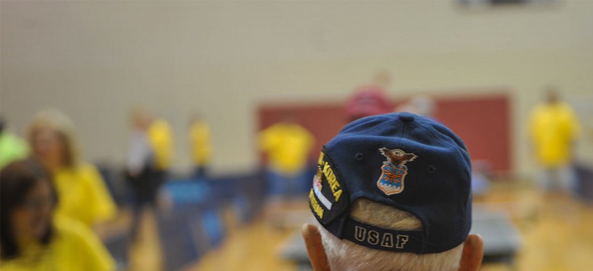 An Air Force veteran participates in the VA's 28th Annual National Veterans Golden Age Games. 