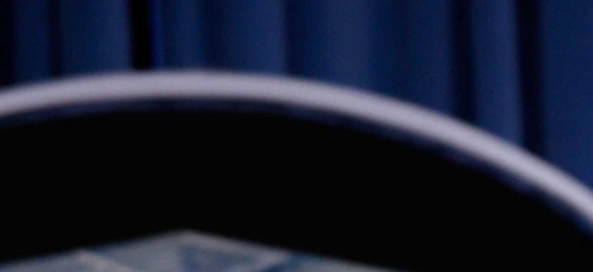 U.S. Africa Commander Gen. David Rodriguez listens to a question during a news conference at the Pentagon, on October 7, 2014. 