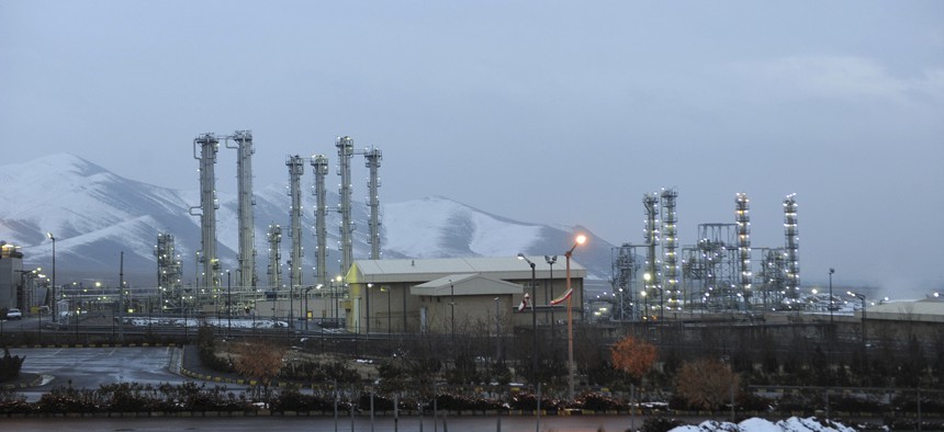 A view of Iran's heavy water nuclear facilities is seen, near the central city of Arak, Saturday, Jan. 15, 2011. 