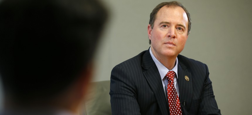 Rep. Adam Schiff, D-Calif., ranking member on the House Intelligence Committee, participates in an interview with The Associated Press, Tuesday, May 12, 2015.