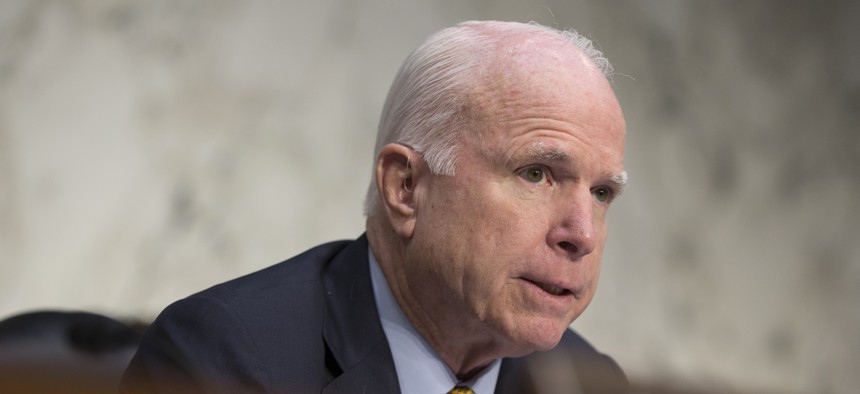 Sen. John McCain, at a Sept. 22 Armed Services Committee hearing.