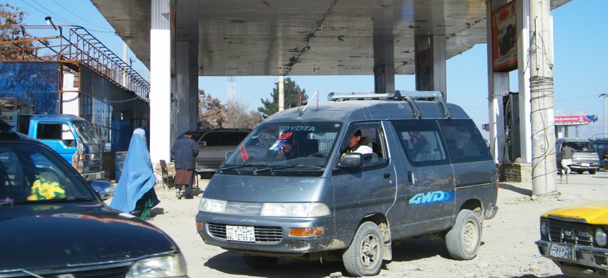 A gas station in Afghanistan likely costing less than $43 million.