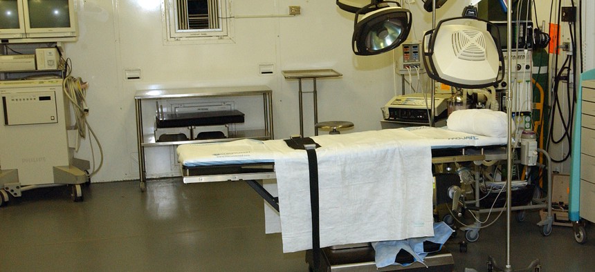 Detainee hospital operating room at Camp Delta, Guantanamo Bay, Cuba.