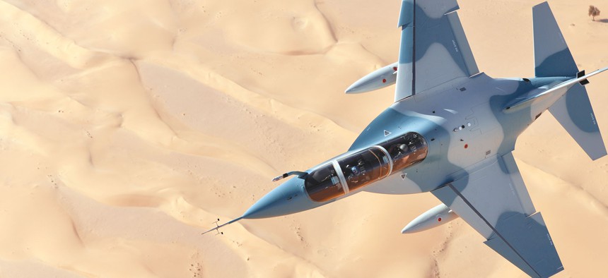 Alenia, an Italian firm, plans to market its M-346 jet trainer to the U.S. Air Force.