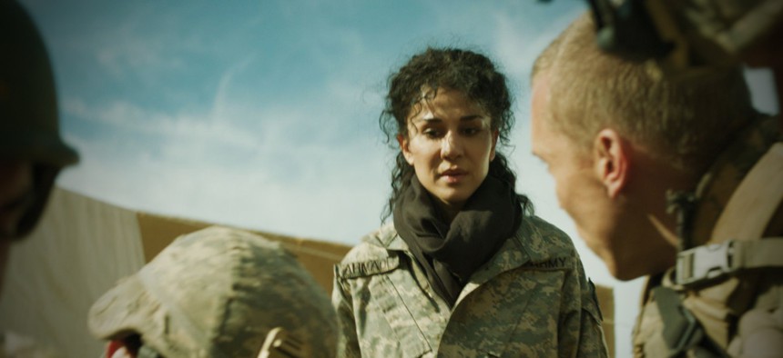 Layla Alizada portrays a US military interpreter in the film Day One. 
