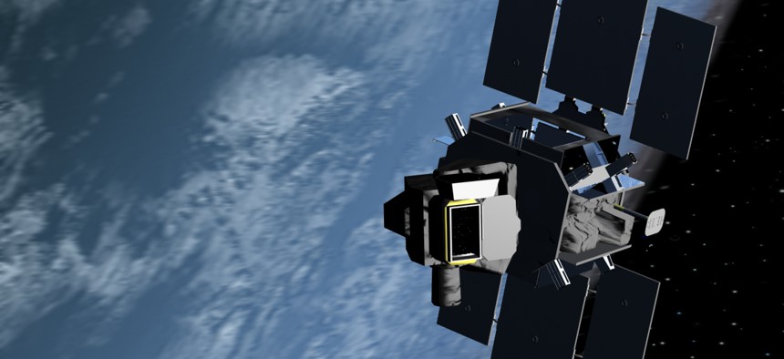 The Air Force's Space Based Space Surveillance satellite keeps tabs on spacecraft and orbiting junk 390 miles up.