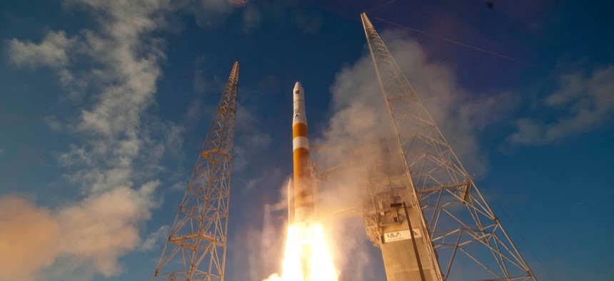 A Delta IV GPS IIF-3 is launched from Cape Canaveral Air Force Station, Fla., Oct. 4, 2012. 