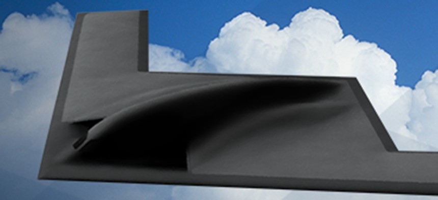 Artist's conception of the B-21 bomber