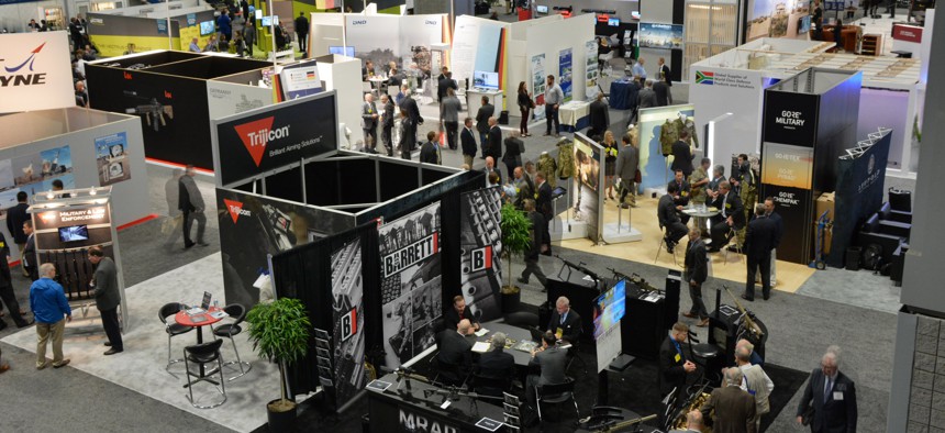 There are more than 600 exhibitors at this year's annual meeting of the Association of the United States Army.