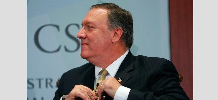 CIA Director Mike Pompeo at CSIS on Thrusday, April 13, 2017.