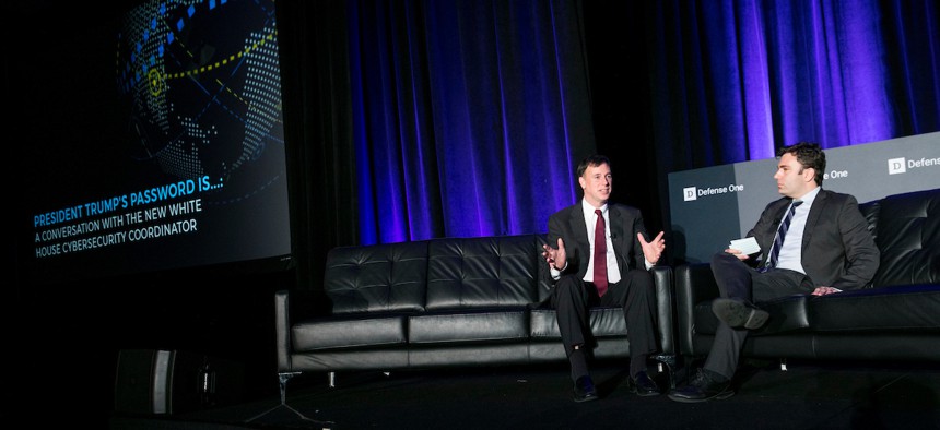 Rob Joyce, White House Cybersecurity Coordinator, speaks to Joseph Marks at the 5th Annual Defense One Summit. 