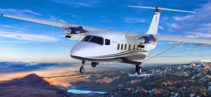 An artist concept of the new Cessna SkyCourier 408.