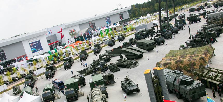 Russia's International Military-Technical Forum 2017 expo in Moscow, August 2017.