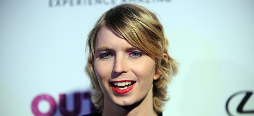 Chelsea Manning at the OUT Magazine 100 Party, New York City, the Altman Building, November 9, 2017 