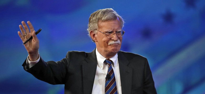 Former U.S. Ambassador to the UN John Bolton arrives to speak at the Conservative Political Action Conference (CPAC), on Feb. 24, 2017, in Oxon Hill, Md.