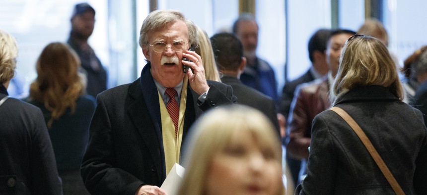 John Bolton, the former U.S. ambassador to the United Nations, arrives at Trump Tower for a meeting with President-elect Donald Trump, Dec. 2, 2016, in New York.