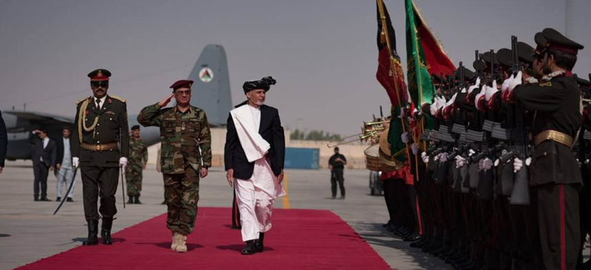 Afghan President Ashraf Ghani, October 10, 2017. 