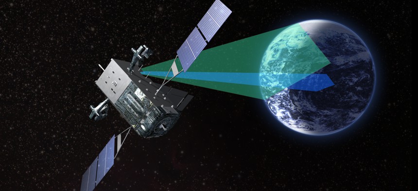 The USAF's new approach to acquisition will be tested by its replacement of the SBIRS missile-warning satellites, seen here in an artist's conception.