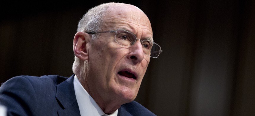 Director of National Intelligence Daniel Coats testifies before the Senate Intelligence Committee on Capitol Hill in Washington Tuesday, Jan. 29, 2019. 