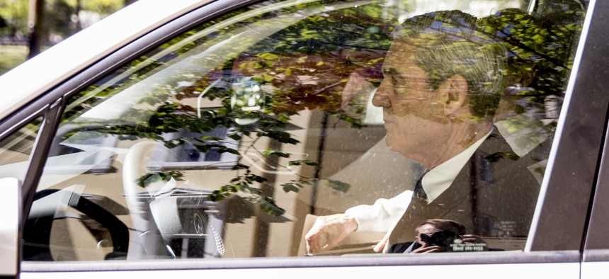 Special Counsel Robert Mueller departs Easter services at St. John's Episcopal Church, Sunday, April 21, 2019, in Washington. 