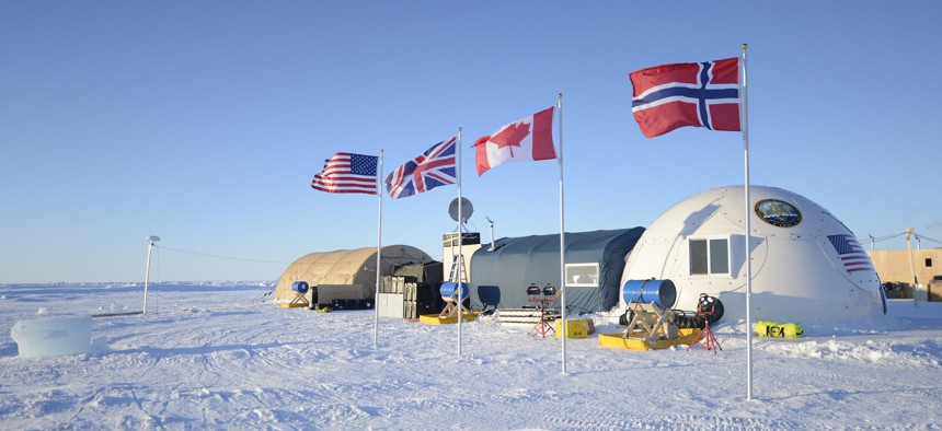  Ice Camp Sargo in the Arctic Circle served as the main stage for Ice Exercise (ICEX) 2016; it housed more than 200 participants from four nations over the course of the exercise. 