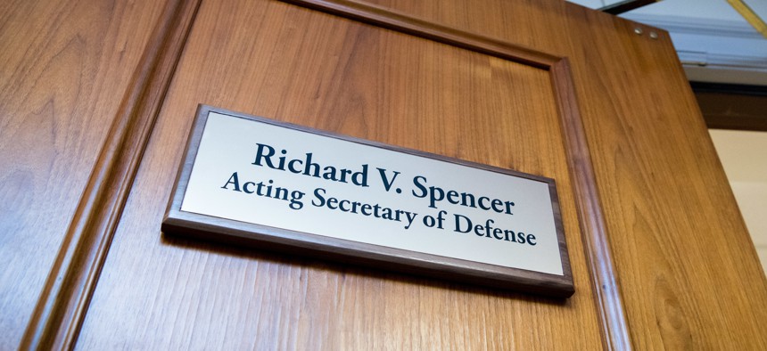 The defense secretary's office at the Pentagon.