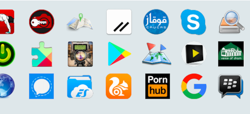 A graphic from a report from Lookout, published on Wednesday, July 25, 2019, showing "trojanized" versions of popular apps made to carry malware.