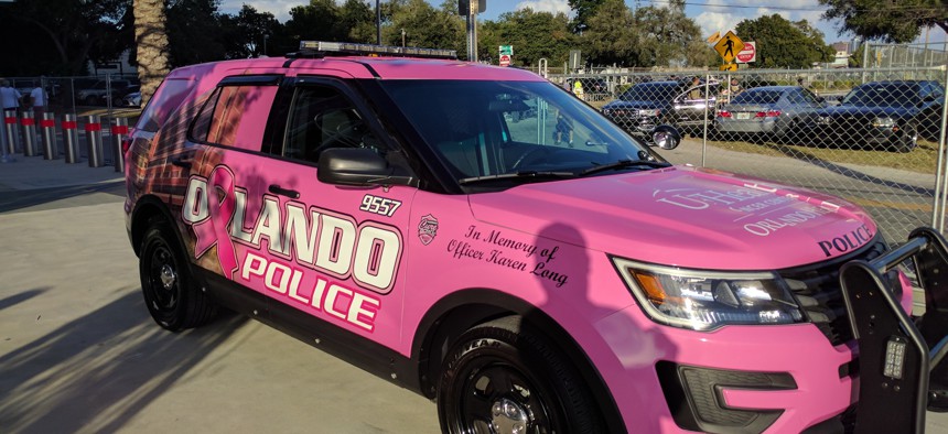 An Orlando Police Department patrol car