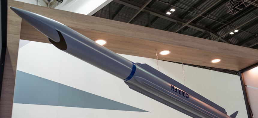 NAMMO's model of a proposed ramjet-powered SAM