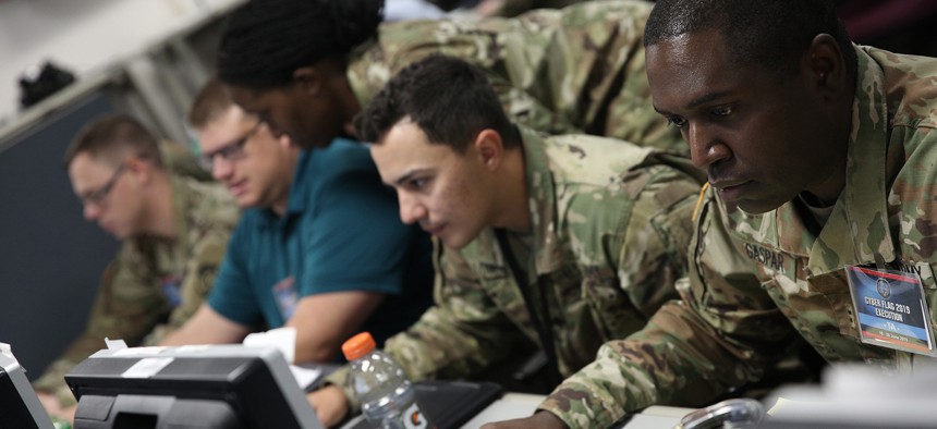 U.S. service members and civilians, as well as partner nation military personnel, participated in the Cyber Flag 19-1 exercise, June 21-28, in Suffolk, Virginia. 