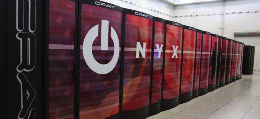 Onyx, pictured here, and other high-performance computing assets, the Department of Defense High Performance Computing Modernization Program