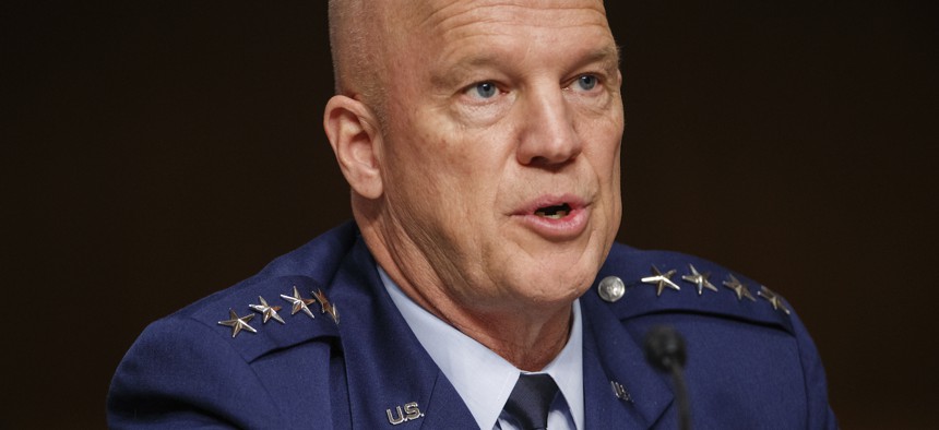 Chief of Space Operations at U.S. Space Force Gen.Â John Raymond testifies before the Senate Armed Services Committee hearing on the Department of Defense Spectrum Policy and the Impact of the Federal Communications Commission's Ligado Decision 