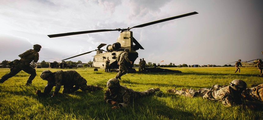 U.S. Army paratroopers conduct training in Romania, June 14, 2019, during Swift Response, an annual multinational airborne exercise.
