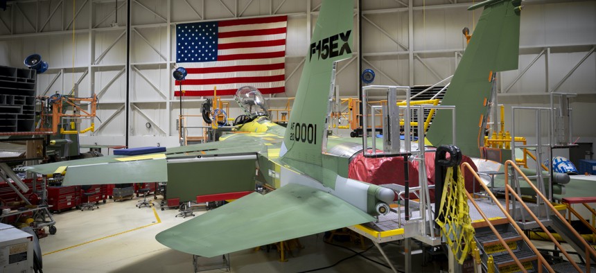The Department of the Air Force awarded a nearly $1.2 billion contract for its first lot of eight Boeing F-15EX fighter aircraft on July 13, 2020.