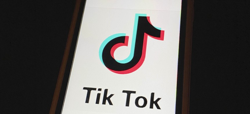TikTok displayed on an iphone6