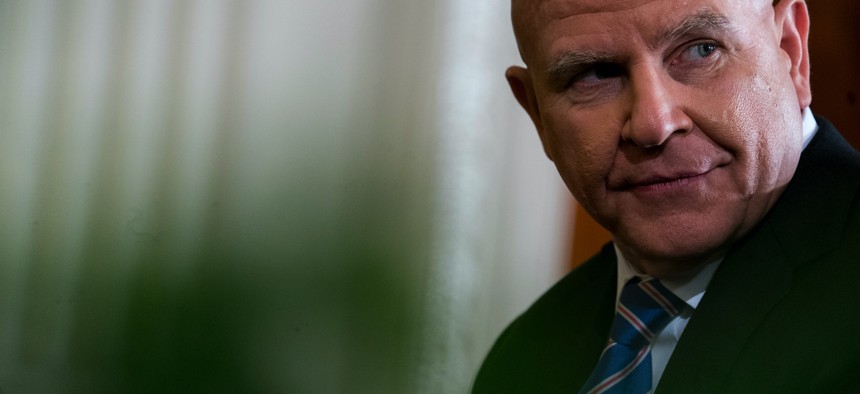 Then-National Security Adviser H.R. McMaster at the White House on April 3, 2018.