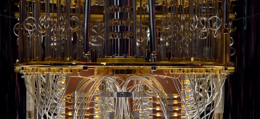IBM showed its Q System One quantum computer at the Consumer Electronic Show 2020.