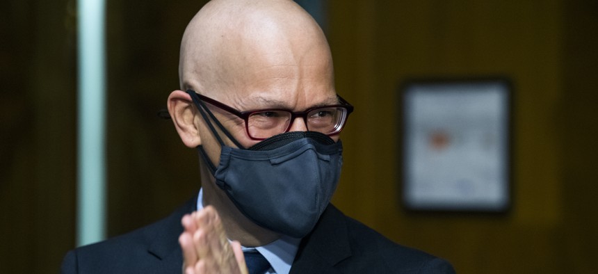 Colin H. Kahl, nominee for Defense undersecretary for policy, is seen before his Senate Armed Services Committee confirmation hearing in Dirksen Building on Thursday, March 4, 2021.