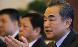 Chinese Foreign Minister Wang Yi pictured on February 21, 2019, in Beijing, China.