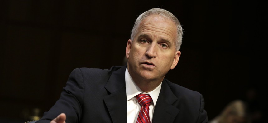 Robert Cardillo, director of the National Geospatial-Intelligence Agency, testifies before a Senate Select Committee on Intelligence on Capitol Hill in Washington, DC on September 27, 2016.