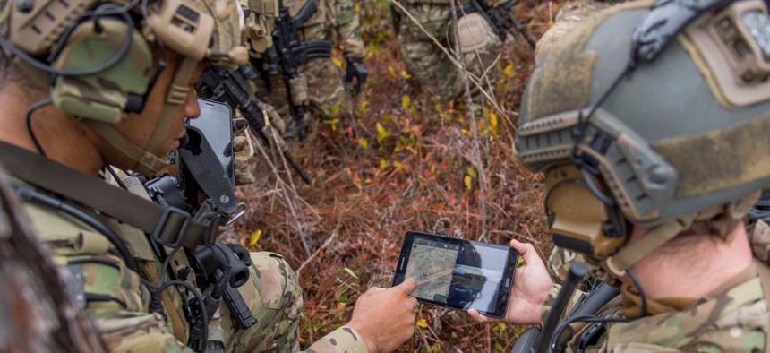 6th Special Operations Squadron during an exercise showcasing the capabilities of the ABMS at Duke Field, Fla., Dec. 17, 2019.