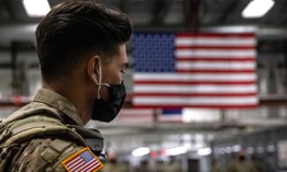 U.S. Army soldier on December 8, 2020, in Fort Drum, New York.